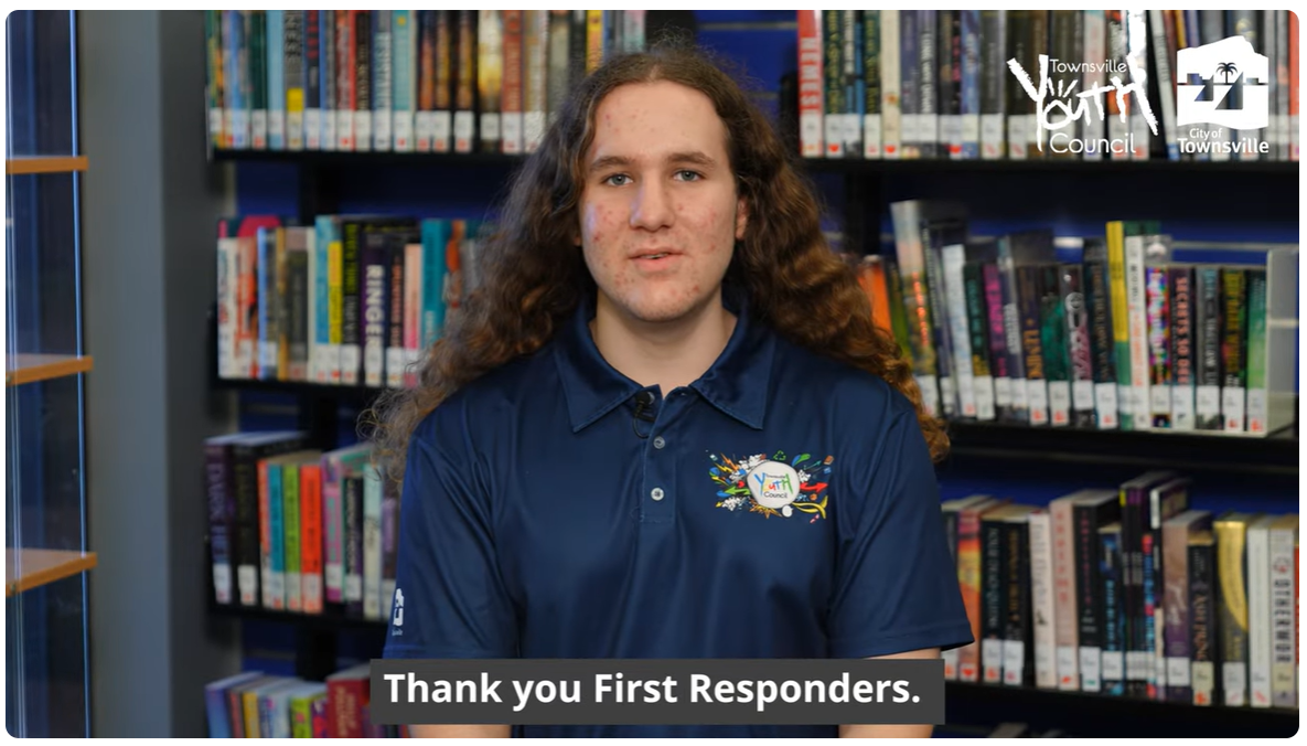 Post a video of thanks for first responders