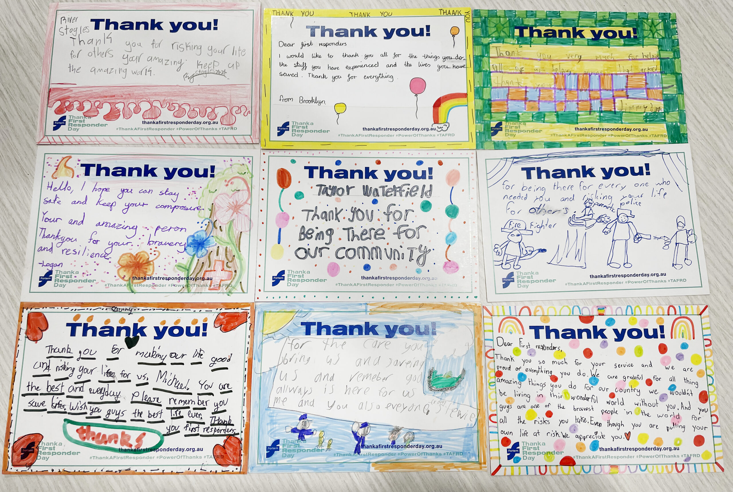 Thank you for making Thank a First Responder Day a success 