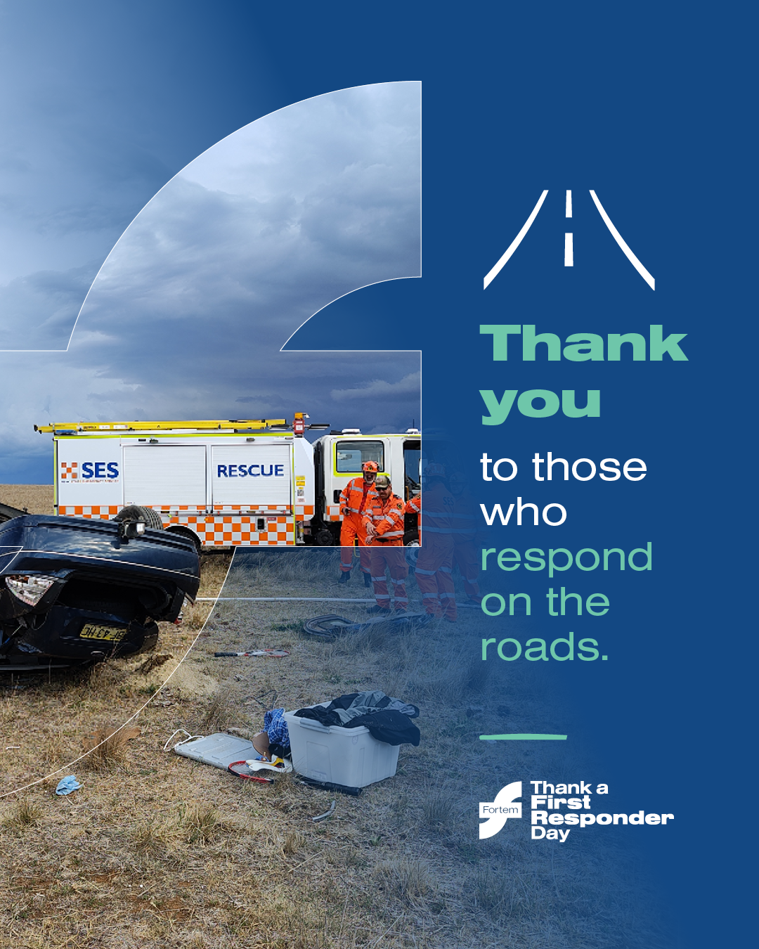 Day 3: Thank you to those who respond on the roads. 